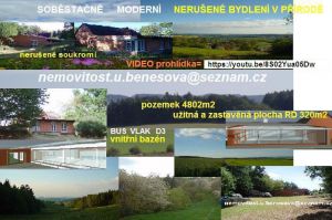 RD (novostavba) v přírodě nedaleko Prahy+bus,vlak,D3+bazén,pozemek4802m2,RD320m2 5
