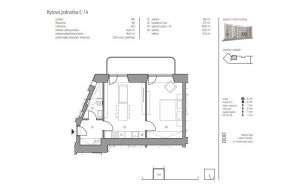 Prodej krásného bytu 1+kk (45m²) a balkónem 9,5 m², Kolín 6