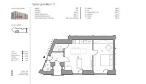 Prodej krásného bytu 2+kk (44,7 m²) s balkónem 9,4 m², Kolín 6