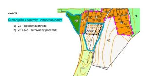 Prodej stavebních pozemků 4500 m2 v obci Dobříš, chatová oblast Chotobuš 3